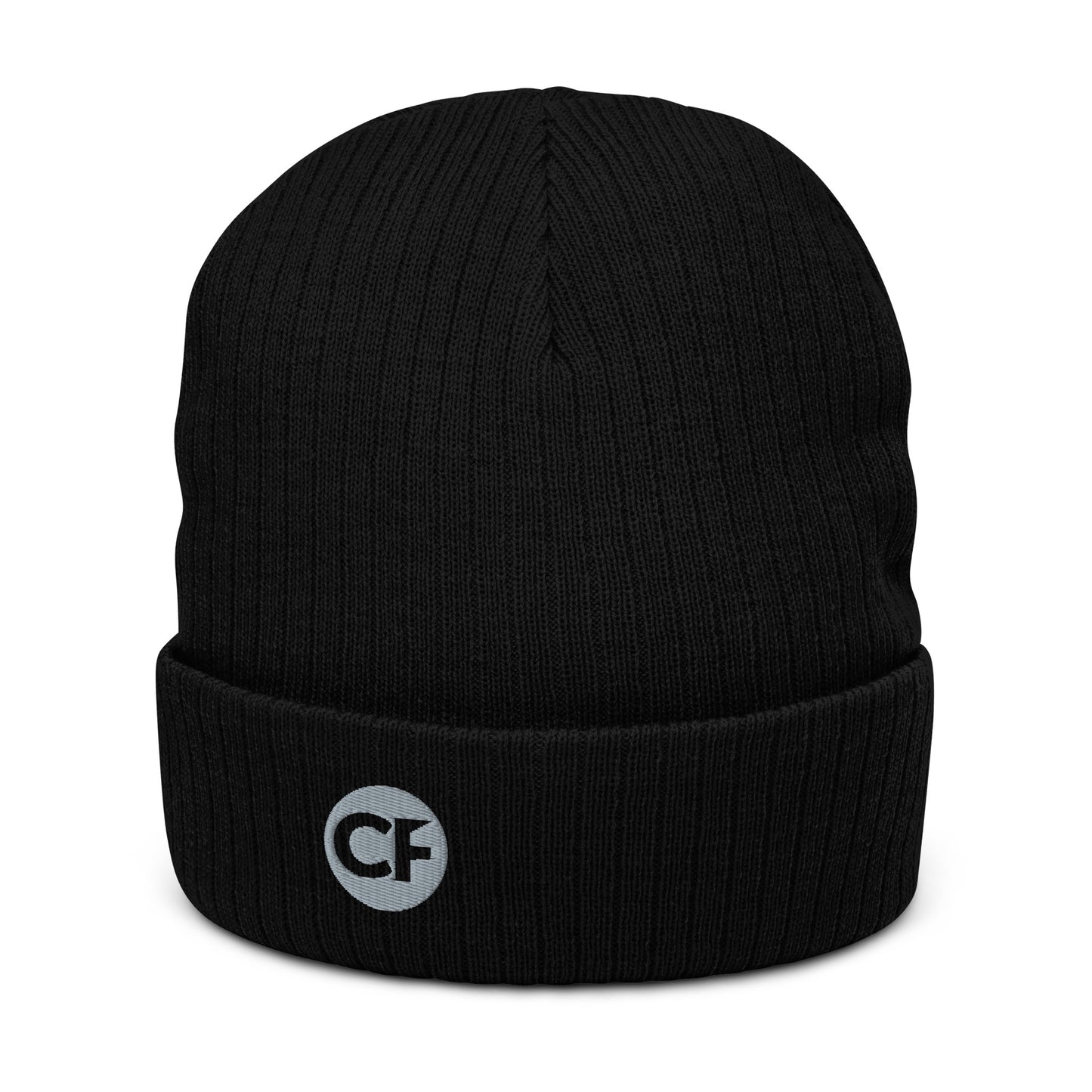 CF Ribbed Knit Beanie