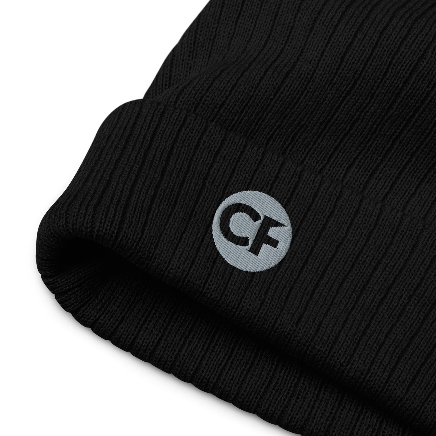 CF Ribbed Knit Beanie